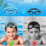 Aegend 2 Pack Swim goggles for Kids 3-15, Anti-Fog Anti-UV Wide Vision Waterproof, No leak Swimming goggles for Boys Girls