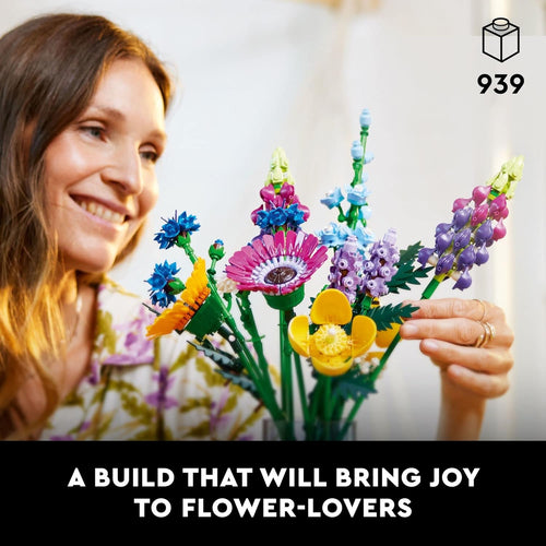LEGO Botanicals Artificial Wildflower Bouquet Building Set for Home Decoration, Adults Ages 18+ - 10313