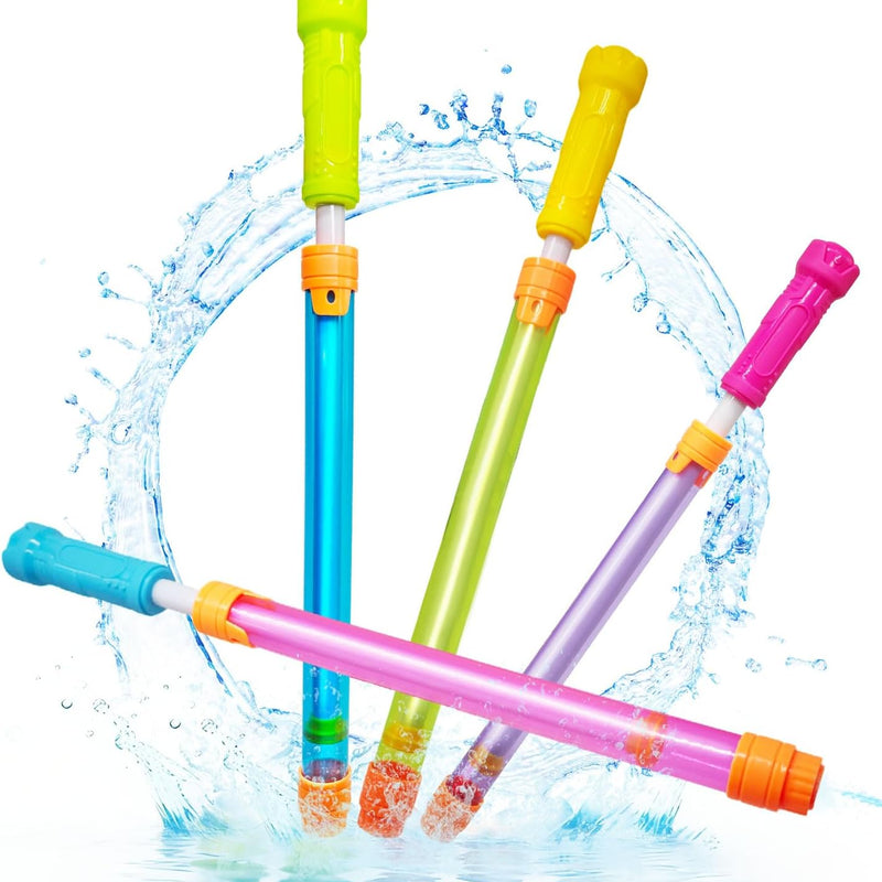 Elovien Water Soaker Blaster, 16 Pack Pool Water Guns Bulk, 35 ft Range Squirt Guns for Kids, Water Squirter Shooter for Summer Outdoor Game Pool Beach Party