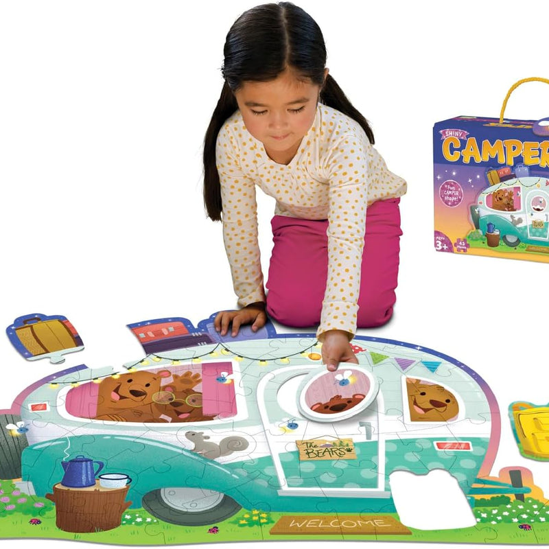 Peaceable Kingdom Shimmery Magical Mermaid 41-Piece Floor Puzzle for Ages 3+
