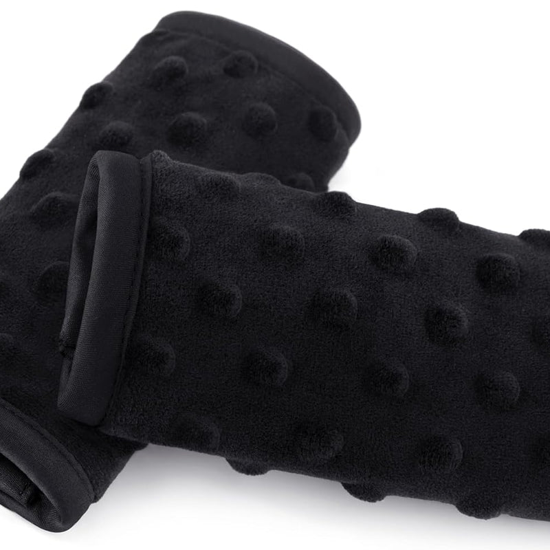 Pro Goleem Car Seat Strap Covers for Babies Soft Car Seat Strap Shoulder Pads for All Car Seats, Stroller, Pushcar, Black