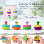 Silicone Thumb Rocker Fidget Toys for Kids Adults ,4PCS Stress Relief Sensory Toys for Autism ADHD Anxiety,Fun Textures Gadgets,Office Desk Toy,Stocking Stuffers for Women Men Teen Gifts