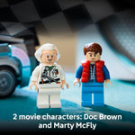 LEGO Speed Champions Time Machine Building Toy, 2 Minifigures, 2 Build Modes, Ages 9+
