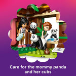 LEGO Friends Panda Sanctuary Animal Care Building Toy for Kids Ages 7+ with 2 Minifigures and Panda Toys