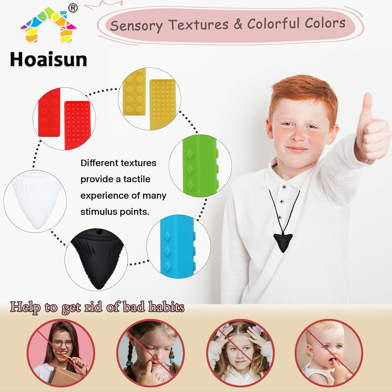 Chewy Necklaces for Sensory Kids with Autism, ADHD, and Oral Stimulation Needs