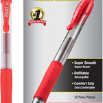 Pilot G2 Premium Gel Roller Pens, Extra Fine Point 0.5 mm, Gel Pens Black Ink, Pack of 12 - Ideal for School, Journaling & Office Writing