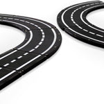 MAGNA-TILES XTRAS: Roads 12 Piece Magnetic Construction Set, The ORIGINAL Magnetic Building Brand