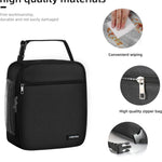 Lovoeo Lunch box Lunch bag for men women Insulated Lunchbox Lunch bags for Work Picnic Travel (Black)