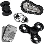 5 Pcs Fidget Toys Adults Metal Fidgets Toy Set Magnetic Spinners Figette Toys for Stress & Anxiety Relief, Office Desk Sensory Toys for Autism ADHD Cool Gadgets Gift for Teen Men Women