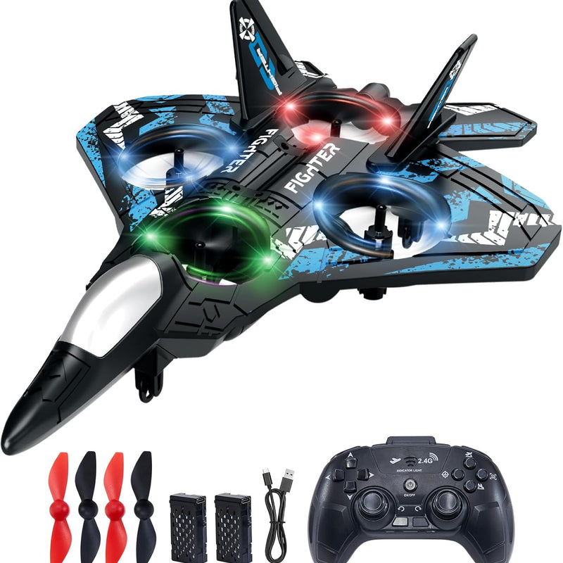 JoyRapt Drones with 360° Flip, LED Lights, and 3 Speed Options - RC Plane for Kids and Adults