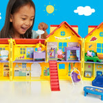 Peppa Pig Peppa's Big Family House Playset with 3 Figures, 11 Accessories, Baby Evie, Preschool Toys for Girls and Boys 3 and Up