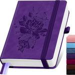 Lined Journal Notebook 365 Pages, A5 Leather Journals for Writing Women & Men, Hardcover Notebook with 100GSM Thick Paper, Daily Journal Notebook for Travel, Work, School, Note Taking, College Ruled