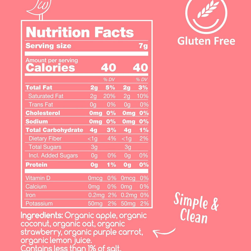 Amara Breakfast Oat Melts - Organic Toddler Snack - Single Serve Fiber-Packed Oat Bites with Real Fruit, No Added Sugar, Quick Dissolving, Strawberry - 12 Pack