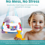 BUNMO Bath Toys Suction - Connect, Build, Create - Toddler Sensory Toys - Fine Motor Skills