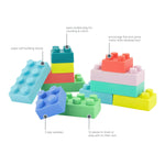 Infantino Super Soft Building Blocks, BPA-Free, 12-Piece Set
