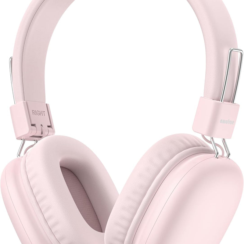 awatrue Kids Over-Ear Bluetooth Headphones, 85dBA Safe Volume, Navy Blue | Built-in Microphone, Bluetooth 5.4, Foldable, 50H Playtime, USB-C Charging