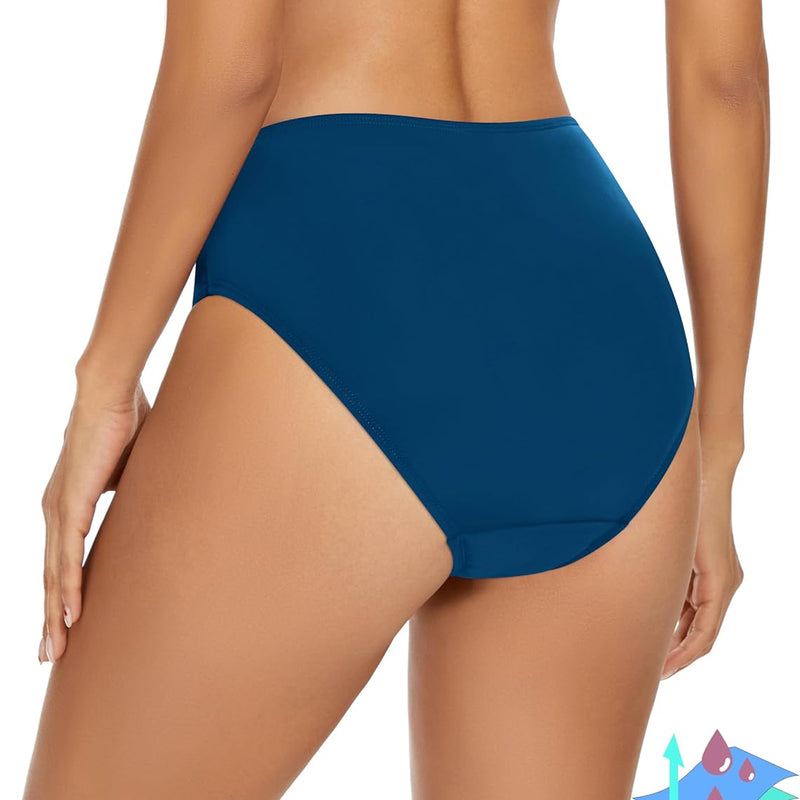 Period Swimwear Leakproof Menstrual Bikini Waterproof Bottom UPF 50+ Swim Brief Light Flow - Teens Girls Women