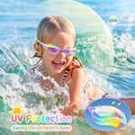 Freela Kids Swim Goggles, 2 Packs Swimming Goggles for Kids 3-14, Boys Girls Swim Goggles Anti Fog UV Protection No Leaking