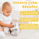 6-in-1 Busy Cube Toy for 1 Year Old Boy, Montessori Toys with Sensory Learning