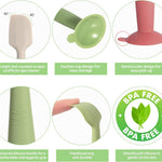 Baby Diaper Cream Spatula 3 Pack Diaper Spatulas Soft Silicone Diaper Cream Applicator Baby Butt Paste Spatula Brush with Suction Base,Full Size(Gray+Off-white+Green