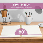 Taja Spiral Lined Notebook, 8.5"x11" Notebooks for Work, Large A4 Journal for Women & Men, College Ruled Journaling Notebook for Writing, Plastic Cover Spiral Journal, Purple