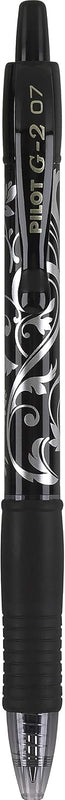 Pilot G2 Premium Refillable and Retractable Rolling Ball Gel Pens, Fine Point, Fashion Collection, 0.7 mm, Black Ink Pens, 5-Pack