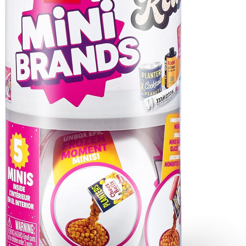 Mini Brands Retro 2 Pack Capsule with 60+ Mystery Mini's to Collect, Real Licenses, Rare Collectibles, Blind Pack, Ages 3+