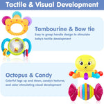 iPlay, iLearn Baby Rattles Toys Set for Newborns and Infants