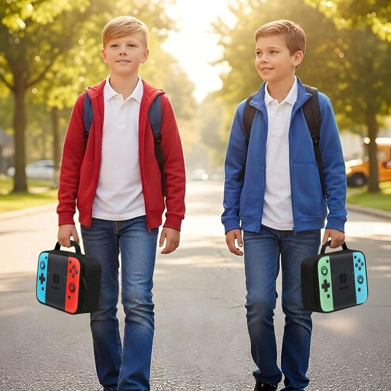Insulated Lunch Box for Boys Girls, Game Lunch Bag for School Work Office Travel Picnic Hiking Beach, Waterproof Leakproof Portable Fits Most Bento Boxes
