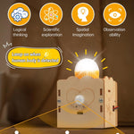 Poraxy STEM Kit for Kids Age 8-10, 6 in 1 Science Kit with Wooden 3D Puzzles and Toys