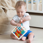 Montessori Sensory Cube Toy for Toddlers | 6 Shape Blocks for Learning, Developmental Birthday Gifts for 1-3 Years Old Baby