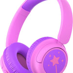 iClever BTH22 Kids Bluetooth Headphones for Toddler Travel, 60H Play Time | SafeSound Tech3.0, Stereo Sound, USB C Fast Charging, AUX Cable, Kids Wireless Headphones for Girls/Boys/Tablet/PC/School
