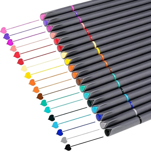iBayam Journal Planner Fineliner Pens Fine Point 0.38mm, Cute School office | 18 Vibrant Colors, Smooth Writing, Art Markers for Bullet Journaling Note-taking Scrapbooking Calendar, Drawing Sketching Pen
