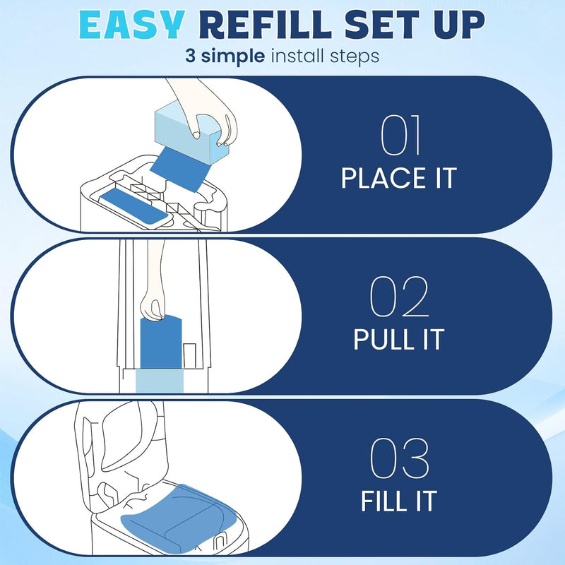 FURWEY Diaper Pail Refill Bags, 2-Pack (60 Bags), 30 Bags Per Refill | Compatible with Genie Easy Roll Signature Diaper Pails, Holds Up to 4230 Newborn Diapers, 7 Layer Odor Barrier, Scented