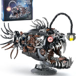 1038PCS Mechanical Fish Building Sets, Ocean Animal Collection Toy, Adults Home or Office Decor, STEM Building Gift