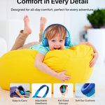 Belkin SoundForm Mini Bluetooth Kids Headphones, On Ear, 30H Battery Life | Toddler headphones, 85dB Volume Limit, Built-in Mic, Wired Connection Option, iPad, Android Tablet, School, Travel