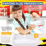 Water Marbling Paint for Kids - Arts and Crafts for Girls Boys Ideal Gifts | Arts and Crafts for Kids ages 6-12, Creative Art Supplies, Birthday Gifts,Educational STEM Toys, Marbling Paint Kit, Fun