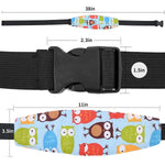 Head Support for Stroller Car Seat - Head Band Strap Headrest for Sleeping Traveling for Toddler Kids Children Child Baby Infant | Breathable Cotton, Adjustable Buckle Head Strap; Machine Washable; Road Trips and Travel Accessory for Toddler and Kids