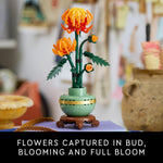 LEGOTM Botanicals Chrysanthemum Building Set for Adults - Artificial Flower - Dinner Table Centerpiece & Decoration Gift