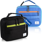 Genteen Lunch Box Kids, Insulated Lunch Bag Kids Boys Girls Back to School, Soft Lunch Box for Men Reusable Lunchbox for Office,Outdoor,School (Black)