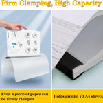 Report Covers with Sliding Bar, Clear Report Covers for A4 and Letter Size Paper, Resume Covers Presentation Folders File Document Binder for School Business, 70 Sheet Capacity