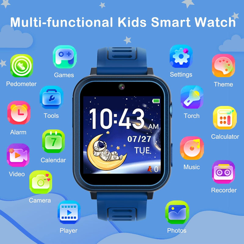 Phyulls Smart Watch for Kids with 39 Games, Camera, and Music Player