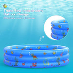 Inflatable Baby Swimming Pool - Portable Kiddie Paddling Pool for Toddlers, Indoor & Outdoor Use