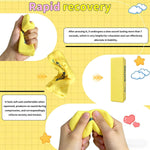 QHPOQU 2 Packs Slow Rising Squishy Butter Squeeze Toys Pack Sensory Stress Relief Squishies Soft & Stretchy Fidget Toys for Anxiety Relief Party Favors Squishy Butter
