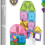 MAGNA-TILES microMAGS 24-Piece Spring Garden Travel Set, The Original Magnetic Building Brand