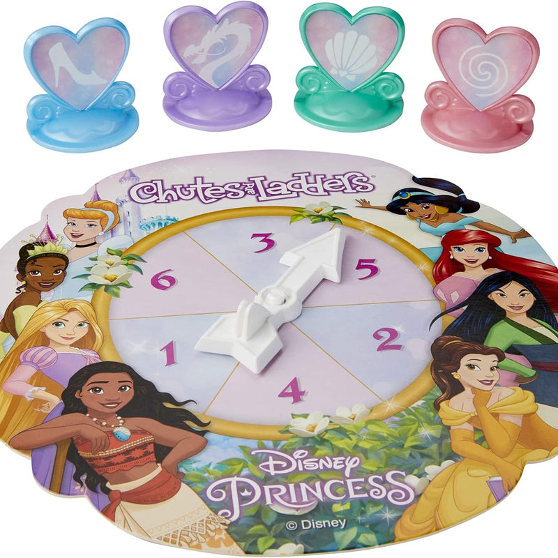 Hasbro Gaming Chutes and Ladders: Disney Princess Edition Board Game for Kids Ages 3 and Up, Easter Gifts for Boys and Girls, Preschool Game for 2-4 Players (Amazon Exclusive)