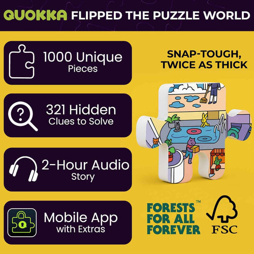 QUOKKA 1000 Piece Puzzle for Adults Cruise Vistas – Jigsaw Puzzles for Adults 1000 Pieces Premium Box Packaging - Extra Fun Challenges - Stunning Scenic Animal - Perfect for Relaxation & Gift Giving