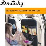 Kick Mats with Organizer -2 Pack Backseat Protector SeatCovers for Your Car, SUV, Minivan or Truck Seats - VehicleBack Seat Kids Safety Accessories -Universal Fit AutomotiveInterior Protectors