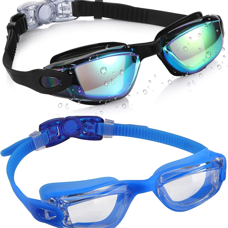 Aegend Swim Goggles for Kids Youth 3-14 Anti-Fog Anti-UV Comfort Fit Goggles for Swimming