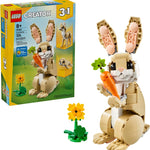 LEGO Creator 3 in 1 Cute Bunny Toy Building Set, 326-piece, 8+, 31162